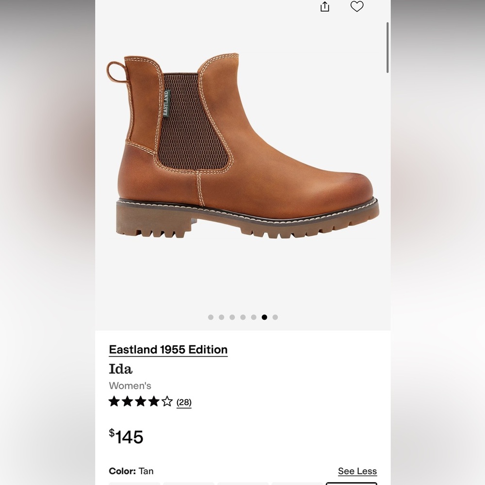 Eastland Ida Chelsea Boot - Tan Leather